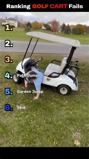 RANKING Golf Cart Fails That Ended the Game #golf #funnyfails