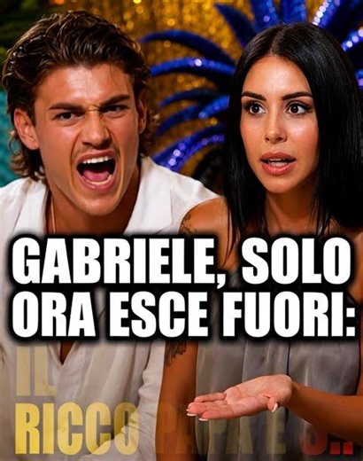 😱 Gabriele, it's only coming out now: his famous and wealthy dad is S.. #temptationisland