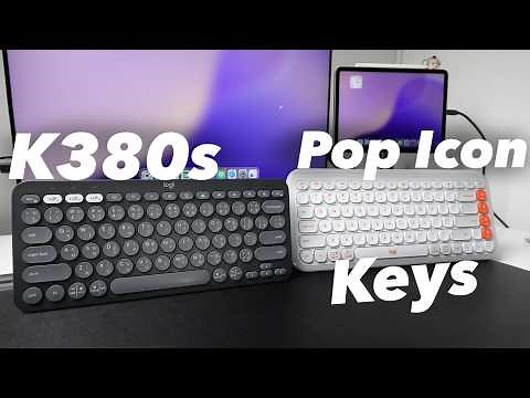 Logitech Pop Icon Keys vs. K380S Pebble Keys