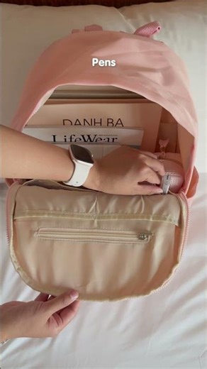 Roxy Backpack phiên bản màu hồng ✨ #balo #backtoschool #school #krystore