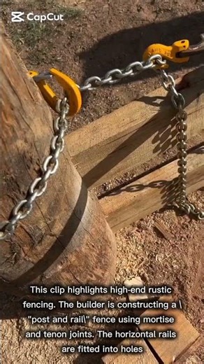 Mortise and Tenon Post Fence