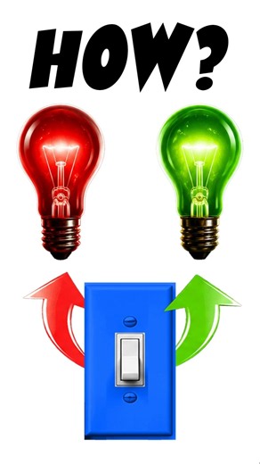 The magic of a 3 Way Switch (Explained in 40 Seconds!)