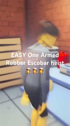 EASY One Armed Robber Escobar heist Guide 🍻🍺🍺 #one armed robbery