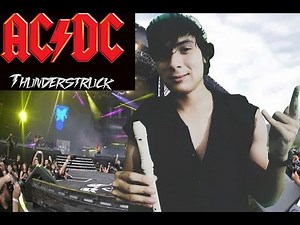 AC/DC - Thunderstruck flute-flauta, notes-notas cover
