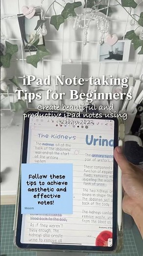 IPAD NOTE-TAKING TIPS FOR BEGINNERS ✏️✨ #iPadNotes #DigitalNoteTaking #StudentTips #ApplePencil