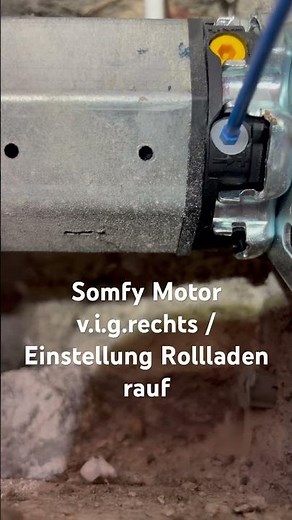 Somfy LT50 Mechanisch Einstellung Rollladen rauf