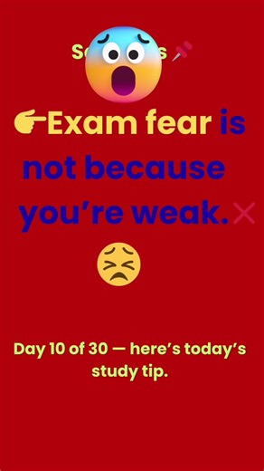 👉 How to Control Exam Fear 😰#StudyTips#ExamFear#ExamStress