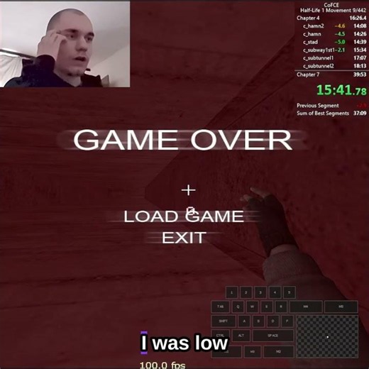 Oops forgor to check health 💀 #cof #cryoffear #speedrun
