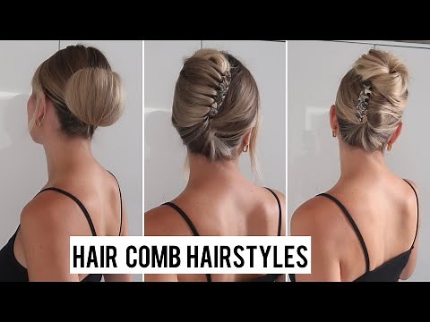 Hair Comb Hairstyles // How to use a hair comb