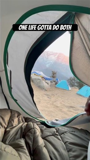 One life gotta do both #concert #karanaujla #trip #mcleodganj #tent #camp #indore #funny