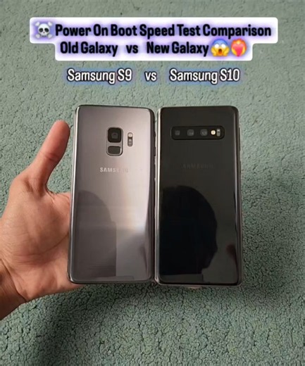 🔥 Samsung S9 vs S10 ⚡ Power On Boot Speed Test | SHOCKING Winner! 😱🚀 #Shorts #viral #trending #fyp