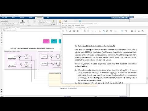 FLASH EEPROM Emulation from Simulink using Embedded Coder TI C2000 Support Package