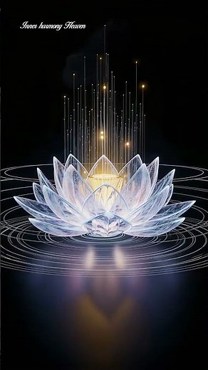 Blooming Lotus of Light – Ambient Meditation with Choir & Crystal Pads | Cosmic Calm #shorts