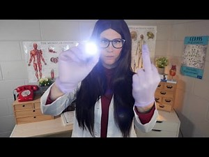 ASMR | Brooklyn gives you the FASTEST Interrupted Cranial Nerve Exam👩‍⚕️💤4K