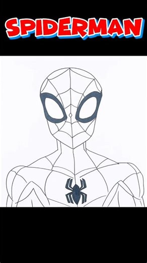 How to Draw Spider-Man #drawingvideo #spidermandrawing #shorts #spiderman