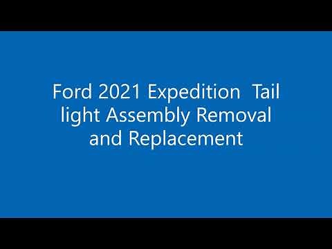 Ford Expedition 2021 taillight assembly removal and replacement
