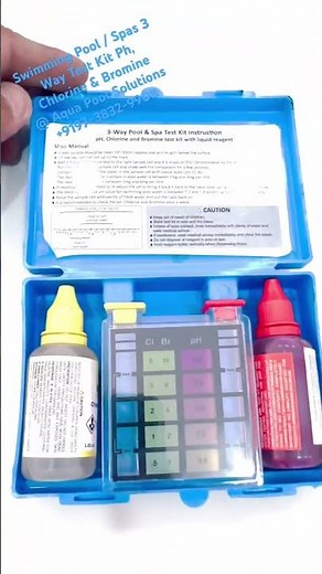 Swimming Pool / Spas 3 Way Test Kit Ph, Chlorine & Bromine @ Aqua Pool Solutions +9197-3832-9908
