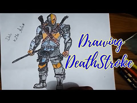 DeathStroke Drawing | How to Draw DeathStroke Step by Step DC Comics |Marvel Vs DC Characters S01E02