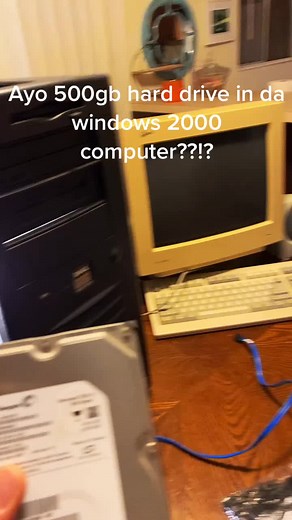 Extra hard drive for more games 😏 probably finna be faster than 8 NVMe drives in RAID0 🗿🦍🥶#computer #pcbuild #fyp