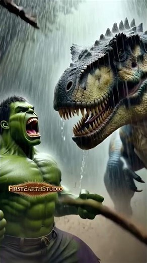 Hulk vs Dinosaurs – The Ultimate Battle 🦖💥 #youtubeshorts #hulk #dinosaur