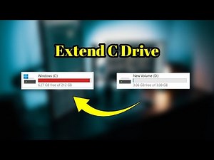 How to Increase C Drive Space Windows 11 | Extend Drive