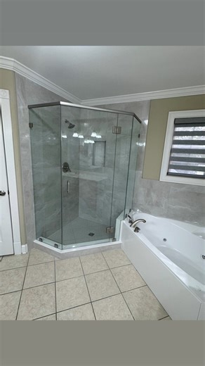 Shower upgrade. Fresh, new and clean. #tileinstallation #huntsville #bathroomremodel #remodeling | Trades by Taylor LLC