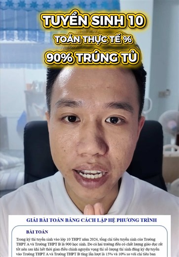 90% dạng toán vi-ét này xuất hiện thi tuyển sinh 10 #NVNM #LearnOnTikTok #toanthcs #tuyensinh10 #toan9