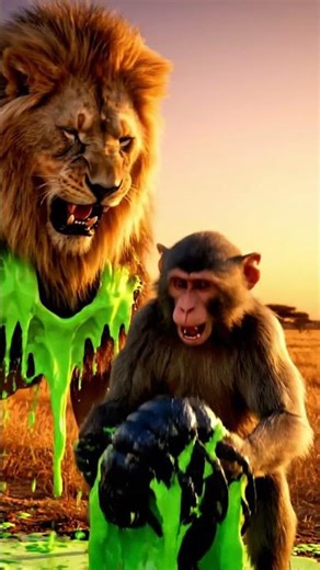 Chaotic Extraction! Monkey Terrified After Helping Lion 😳💥