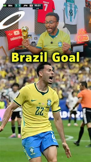 MARTINELLI GOAL 95' - Brazil vs Japan Extra Time | World Cup Reaction