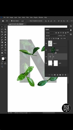 How to create a text hover effect in Adobe Photoshop. Like follow and share for more tips and tricks. #viralpost2025 #tutorialreels #tutorialnation #photoshoptips #tutorialvideo #adobe #photoshop | Tutorial Nation
