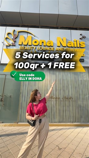 THE MOST AFFORDABLE SALON IN DOHA! 📌 Mona Nails Beauty Lounge and Spa 📍 Al Saad, Joaan Metro Station, Exit 1, 58 Zone 38 📲 3304 3201 ⏰ 10AM-9PM SUN-THU 2PM-9PM FRI #salon #nailsnailsnails #Doha #Qatar | Elly in Doha