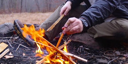 Watch: How to Build a Fire From Scratch