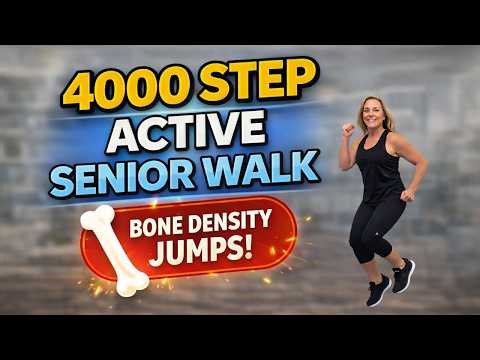 4000 Step Walk for Active Seniors | Bone Strength Drills + Easy Cardio Workout