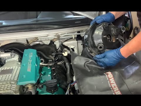 Mercedes C32 AMG W203 Brake Booster, Master Cylinder Replacement and Brake Bleeding
