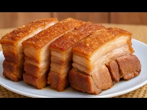 Crispy Pork Belly Lechon Kawali | Easy Filipino Cooking