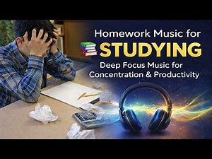 Homework Music for Study 📚 | Deep Focus Music for Concentration & Productivity