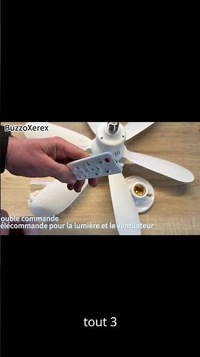 ❄️Ventilateur de plafond 2 en 1 avec lumière LED et télécommande | Gadget malin 2025 #gadgets #home
