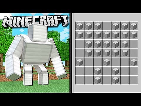 How to Make a MEGA IRON GOLEM in Minecraft!