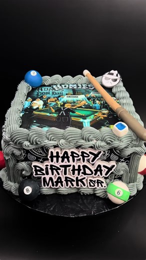 Homies Pool Themed Cake #homiescake #homies #poolcake