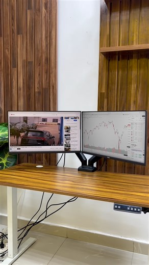 Veracityhub || MONITORS & TECH on Instagram: "Dell P2319h dual setup with dual ergonomic mount N400,000 #veracityhubng #veracityhub #monitor"
