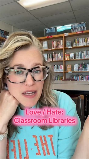 Lindsay Cesari on Instagram: "How’s this working at your school? Do your classroom libraries and school libraries peacefully coexist or do they create tension? #librariansofinstagram #schoollibrary"