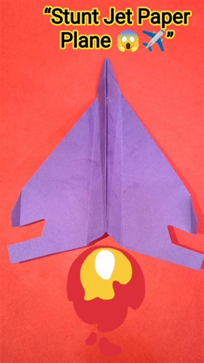 how to make a paper plane, crazy stunt paper jet #diy #shorts #origami #papercraft #plane