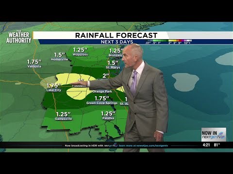 Heavy rain, Impact Weather Saturday night, Sunday