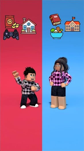 Home Or School 🎮📝 #roblox