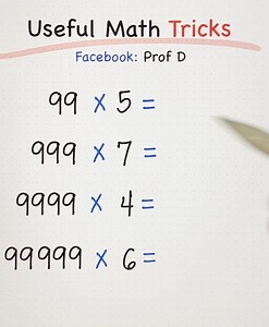 112K views · 2.6K reactions | Fast Math Tricks - Compilation Part 1! ❤️ | Prof D | Facebook