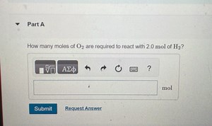 Part AHow many moles of \mathrm { O } _ { 2 } are required to... | Filo