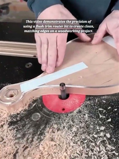 Achieving Perfect Edges: Precision Woodworking with a Flush Trim Router Bit