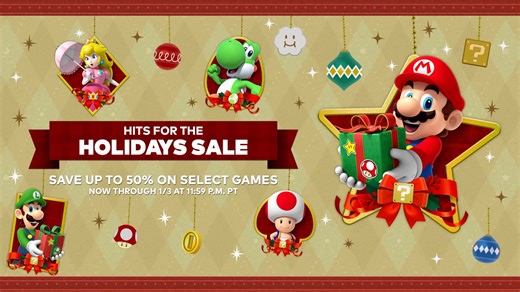 The Hits for the Holidays Sale is here! Save on select popular Nintendo Switch games. Now through 1/3 at 11:59 p.m. PT. 👉 http://ninten.do/6184ib3ok | Nintendo Switch