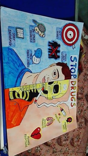 poster on drug awareness 💀🚭# stop drugs