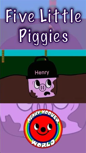 Five Piggies Jumping in a Muddy Puddle! 🐷💦 #Shorts